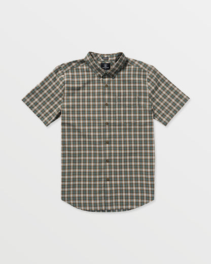 Men's Morphew Short Sleeve Shirt Light Olive - Volcom