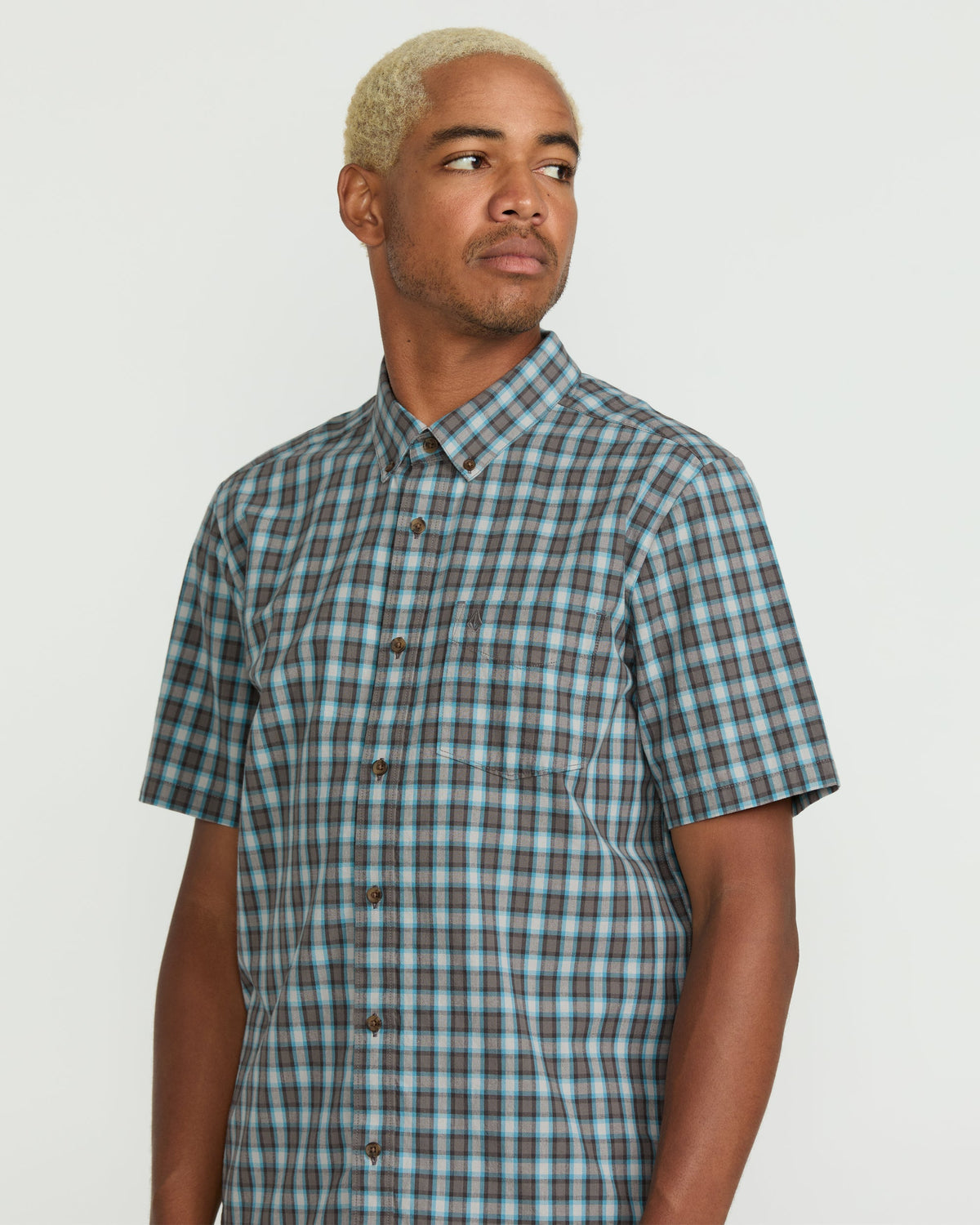 Men's Morphew Short Sleeve Shirt Used Blue - Volcom