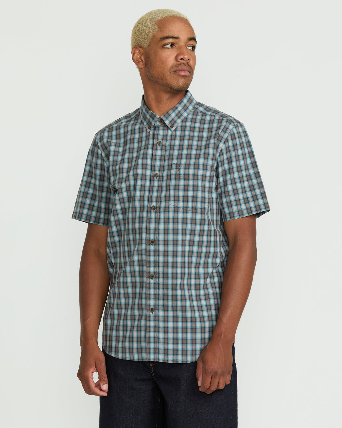 Men's Morphew Short Sleeve Shirt Used Blue - Volcom