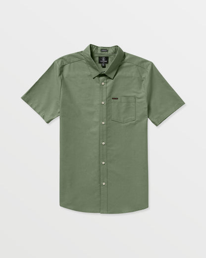 Men's Veeco Oxford Short Sleeve Shirt Light Olive - Volcom