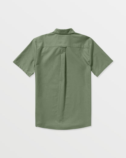 Men's Veeco Oxford Short Sleeve Shirt Light Olive - Volcom