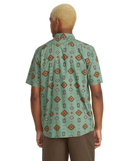 Men's Desert Dobby Short Sleeve Shirt Light Olive - Volcom