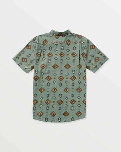 Men's Desert Dobby Short Sleeve Shirt Light Olive - Volcom