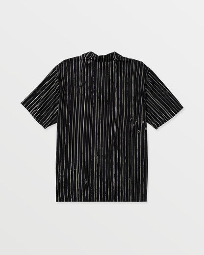 Men's Mistostone Short Sleeve Shirt Black/White - Volcom