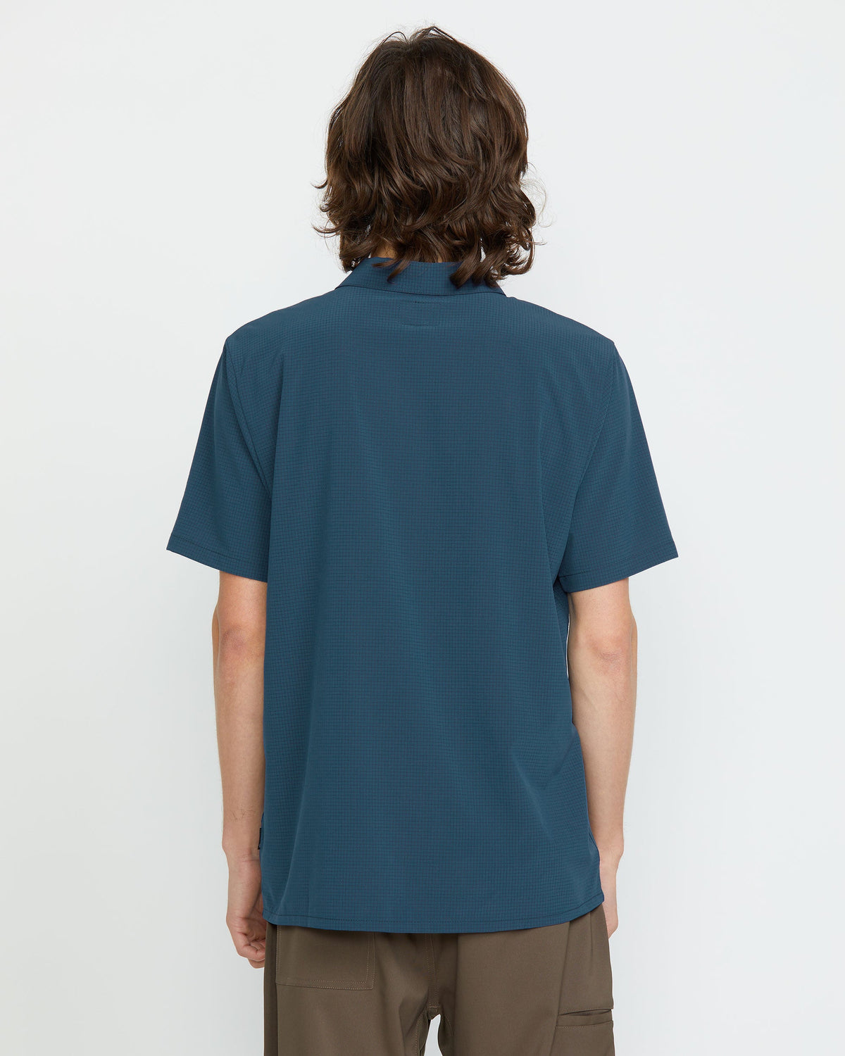 Men's Ridgestone Short Sleeve Shirt Deep Blue - Volcom