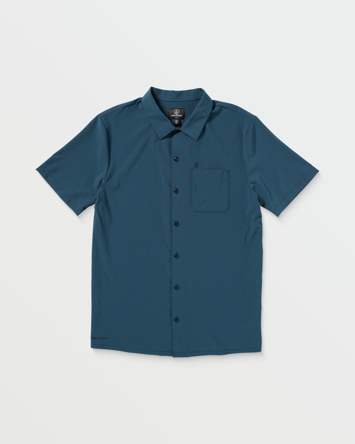 Men's Ridgestone Short Sleeve Shirt Deep Blue - Volcom