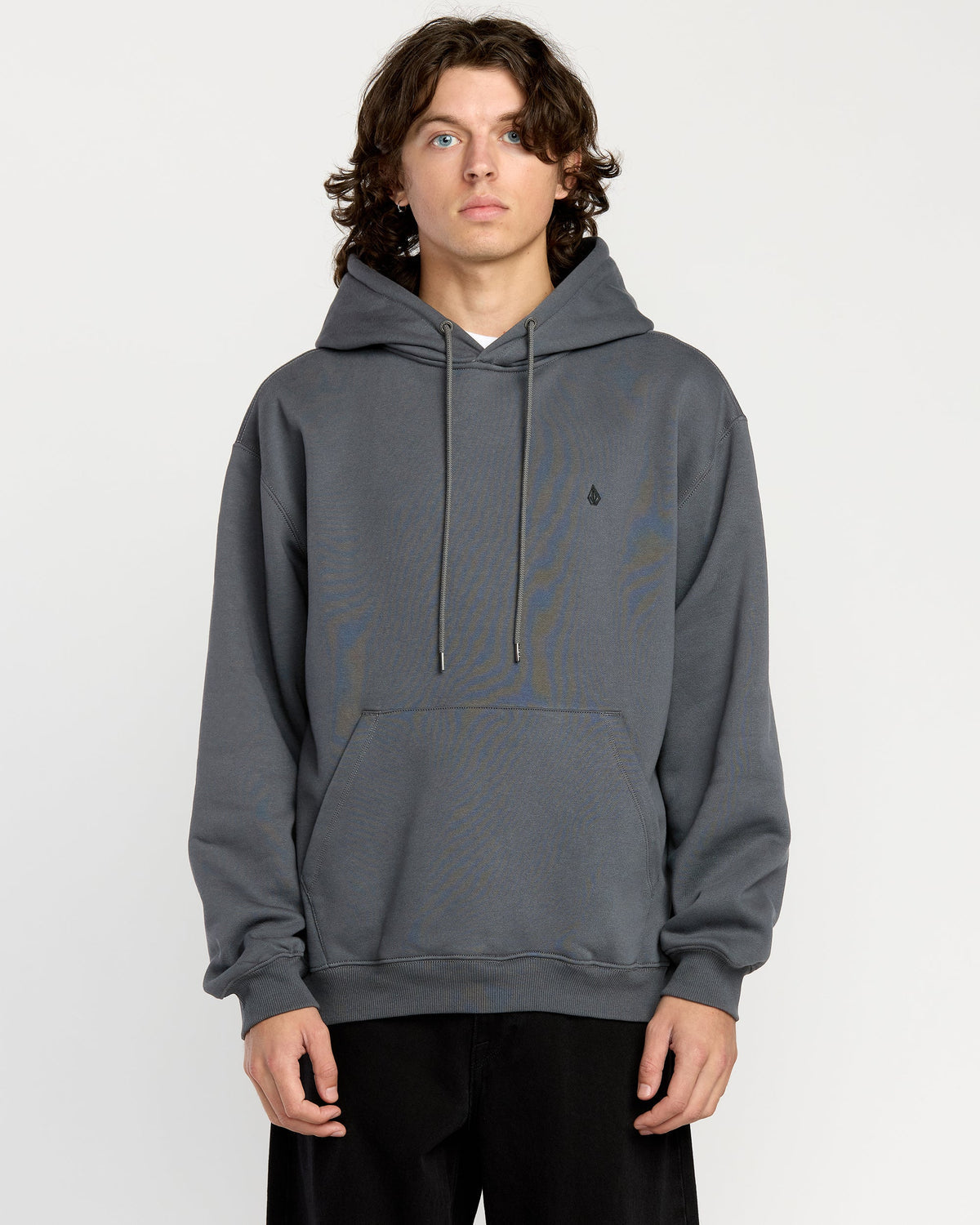 Men's Single Stone Pw Pullover Asphalt Black - Volcom
