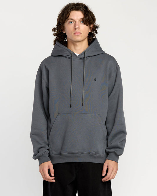 Men's Single Stone Pw Pullover Asphalt Black - Volcom