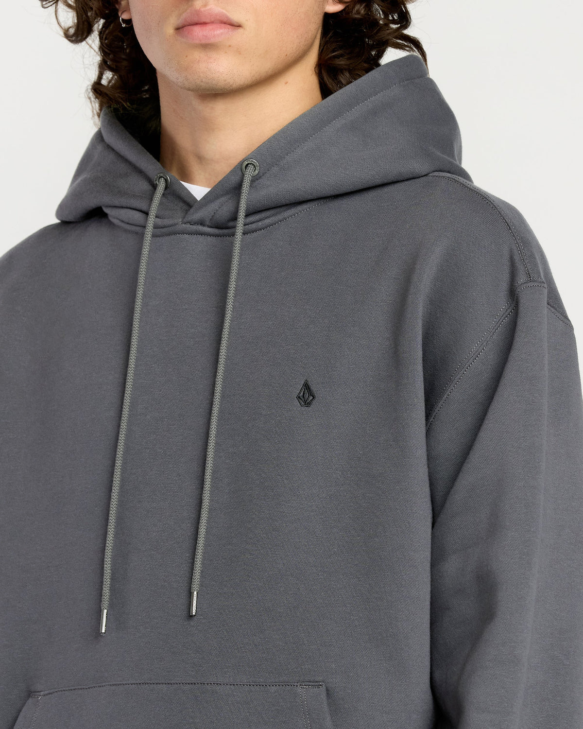 Men's Single Stone Pw Pullover Asphalt Black - Volcom