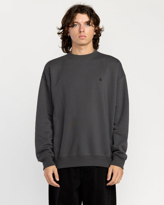 Men's Single Stone Pw Crew Asphalt Black - Volcom