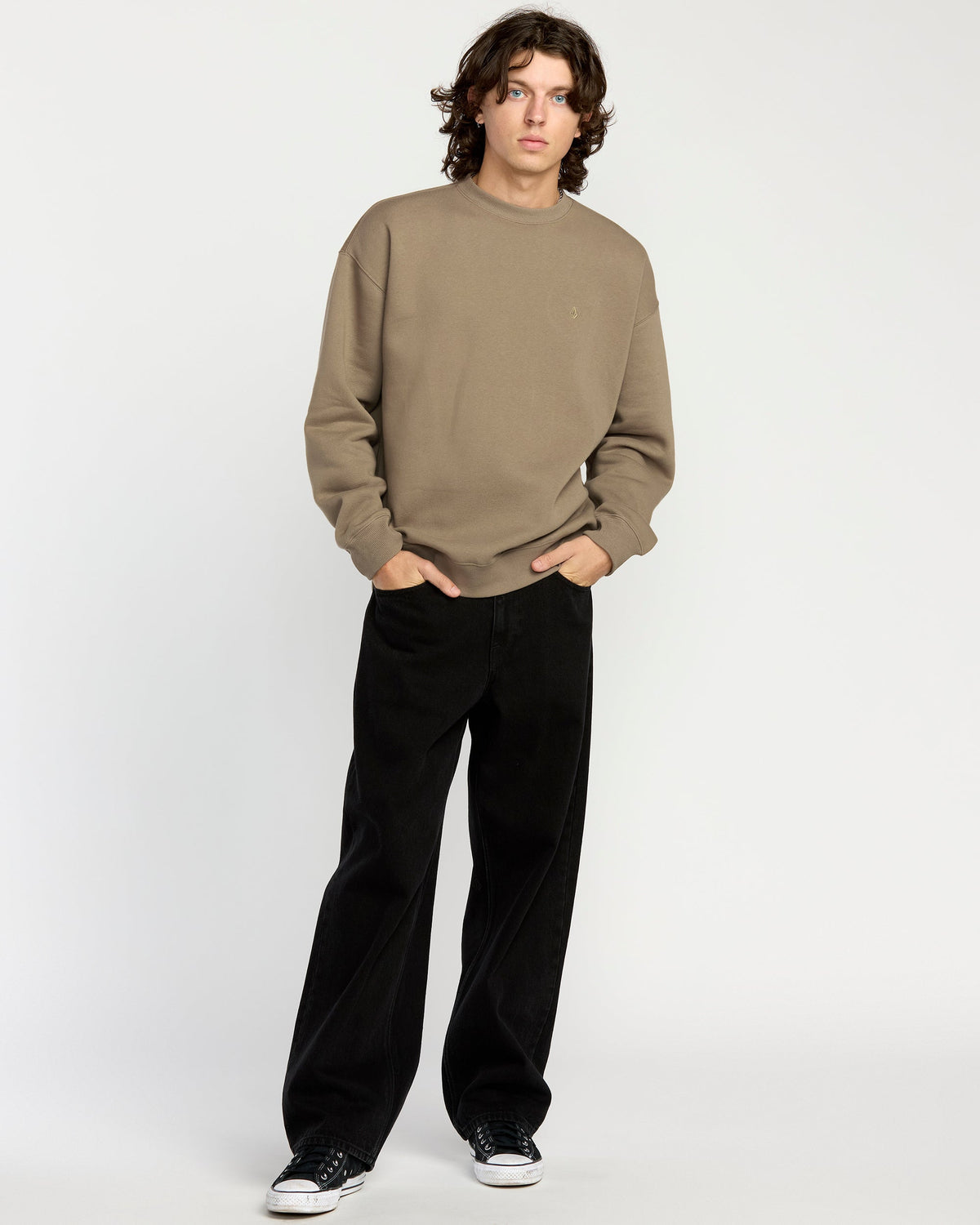 Men's Single Stone Pw Crew Brindle - Volcom