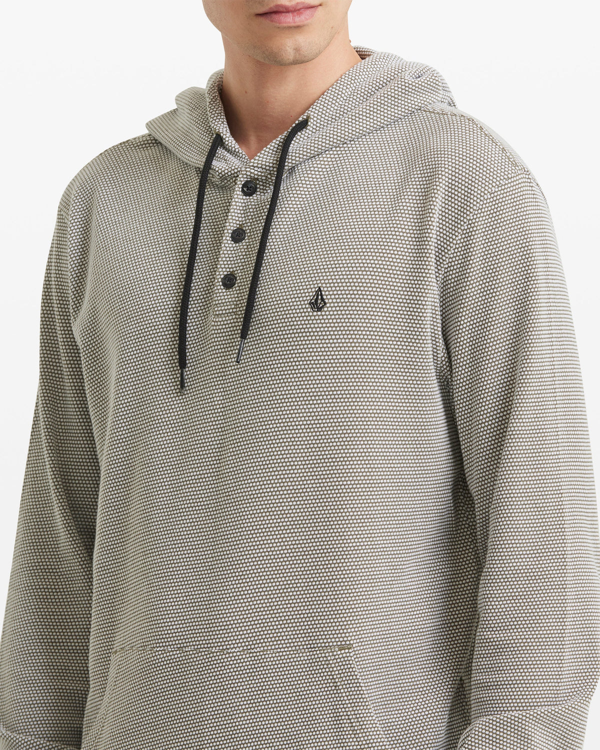 Men's Murph Thermal Long Sleeve Sweatshirt Dark Olive - Volcom