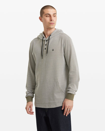 Men's Murph Thermal Long Sleeve Sweatshirt Dark Olive - Volcom