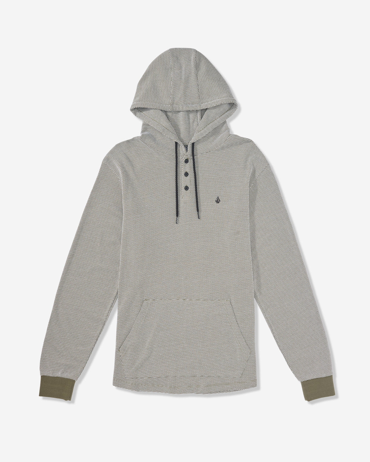 Men's Murph Thermal Long Sleeve Sweatshirt Dark Olive - Volcom
