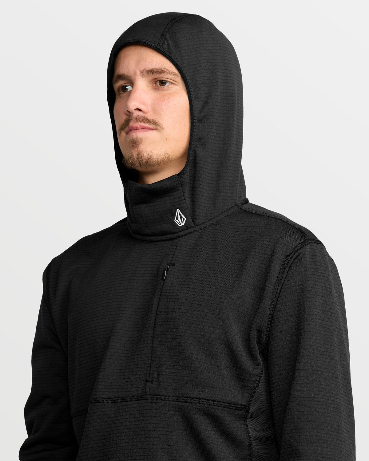 Men's Gridlock Hooded Fleece Pullover Black - Volcom