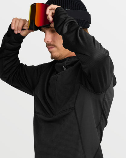Men's Gridlock Hooded Fleece Pullover Black - Volcom