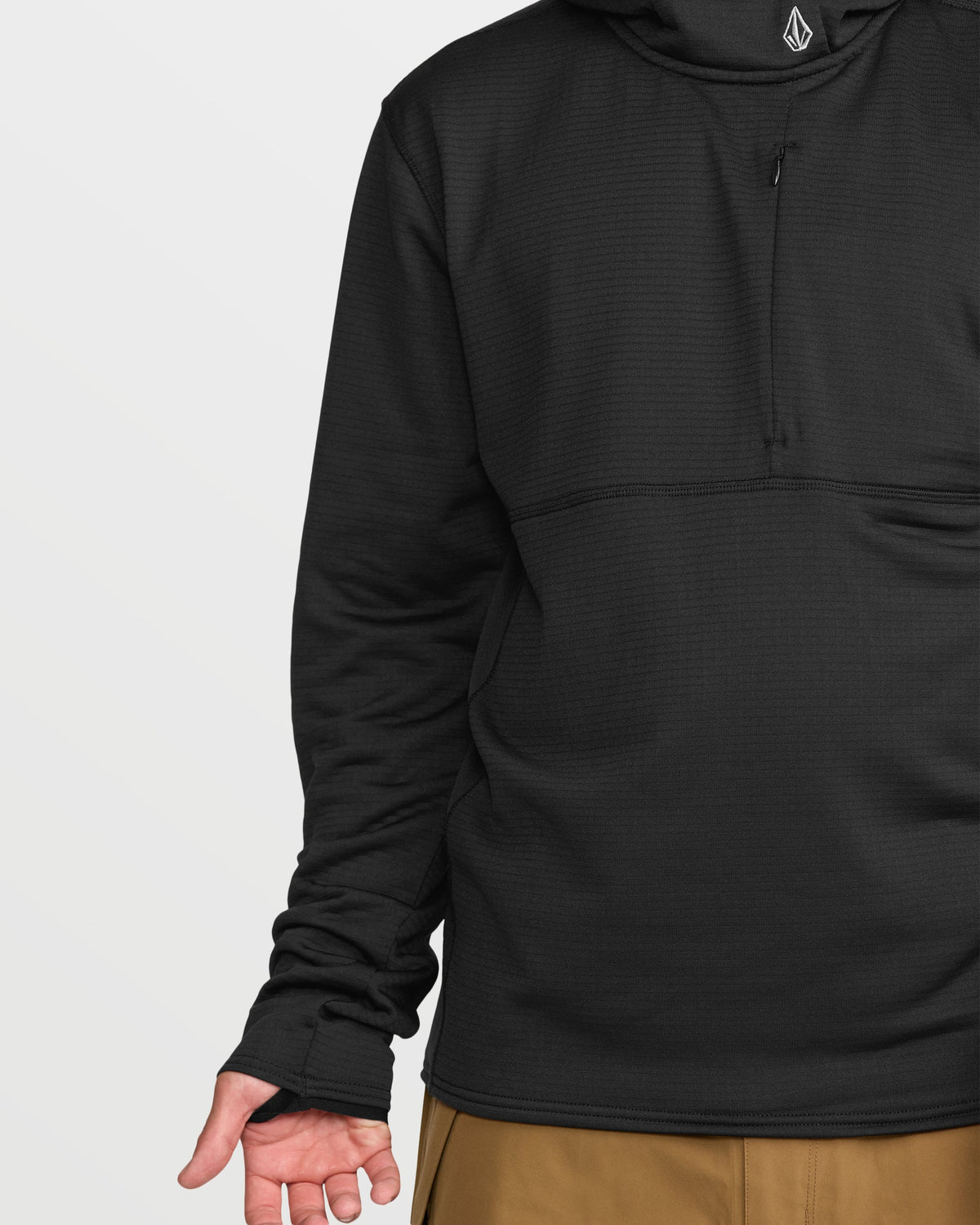 Men's Gridlock Hooded Fleece Pullover Black - Volcom