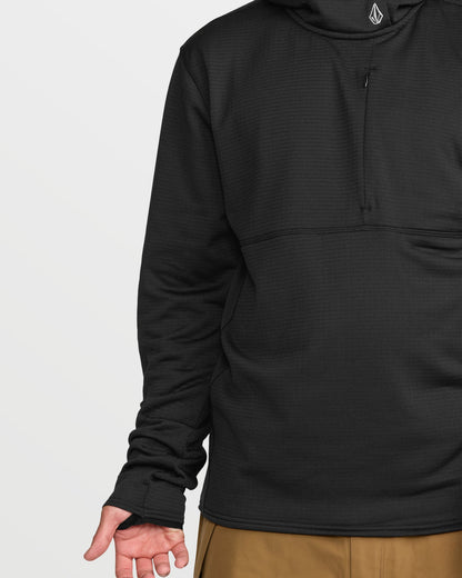 Men's Gridlock Hooded Fleece Pullover Black - Volcom