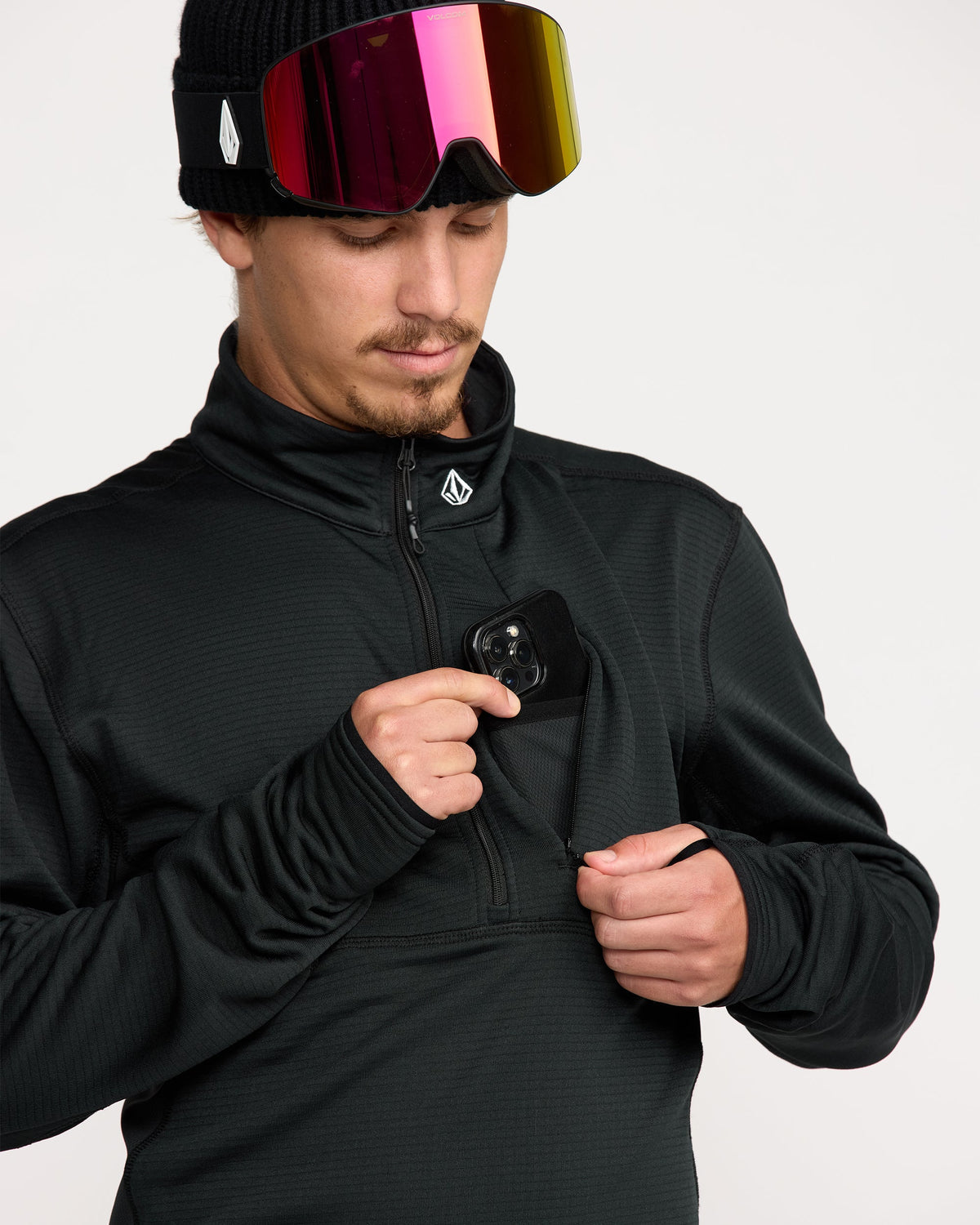 Men's Gridlock Mockneck Black - Volcom