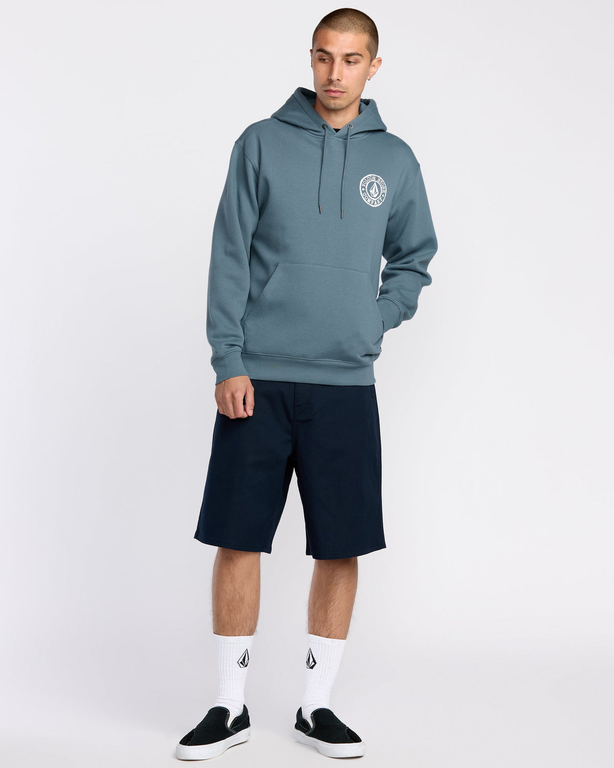 Men's Volstoned Pullover Blue Wash - Volcom