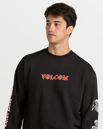 Men's Never Ends Crew Sweatshirt Stealth - Volcom