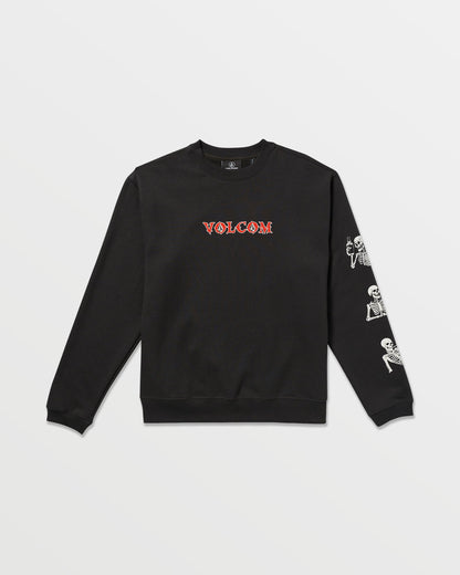 Men's Never Ends Crew Sweatshirt Stealth - Volcom