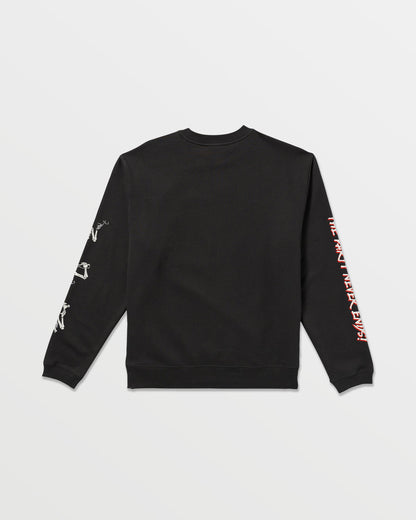 Men's Never Ends Crew Sweatshirt Stealth - Volcom