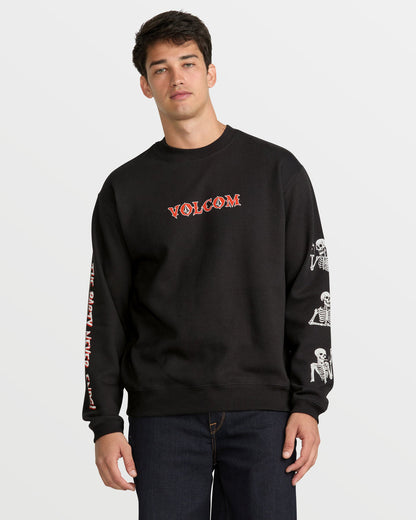 Men's Never Ends Crew Sweatshirt Stealth - Volcom
