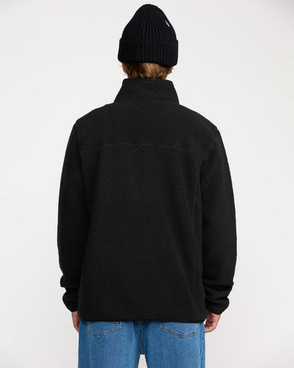 Men's Nelson Sherpa Full Zip Black - Volcom
