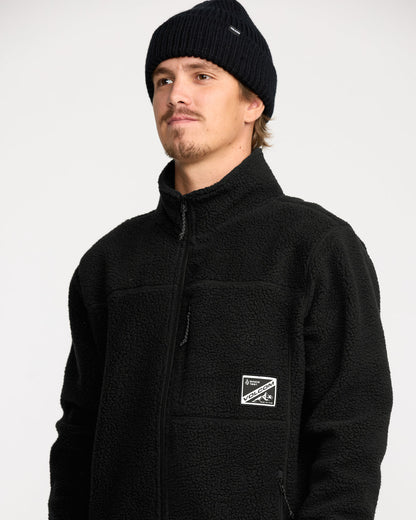 Men's Nelson Sherpa Full Zip Black - Volcom