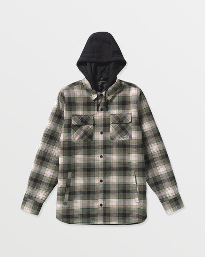 Men's Kenson Insulated Flannel Black Green - Volcom