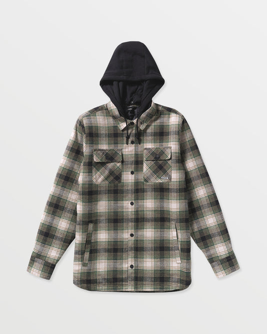 Men's Kenson Insulated Flannel Black Green - Volcom