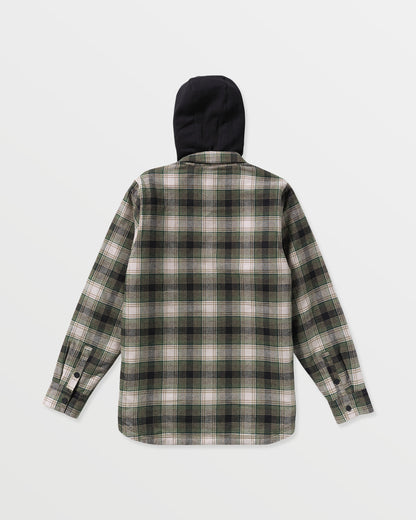 Men's Kenson Insulated Flannel Black Green - Volcom