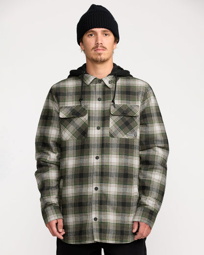 Men's Kenson Insulated Flannel Black Green - Volcom