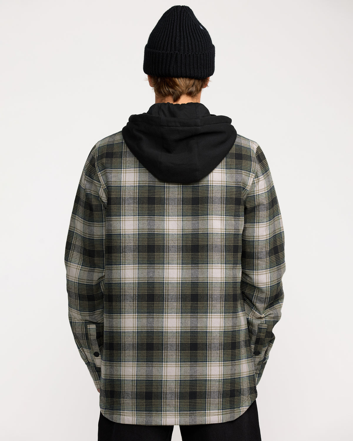 Men's Kenson Insulated Flannel Black Green - Volcom