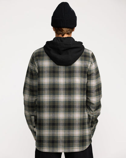 Men's Kenson Insulated Flannel Black Green - Volcom