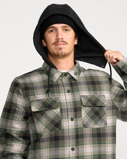 Men's Kenson Insulated Flannel Black Green - Volcom