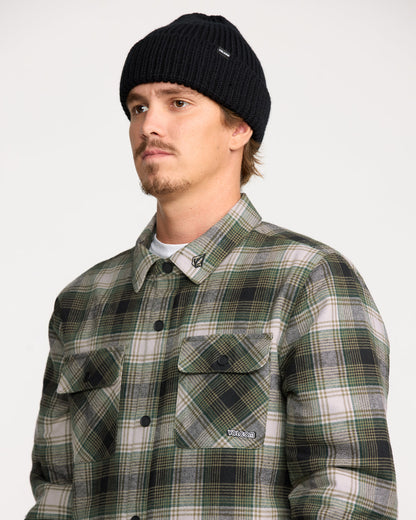 Men's Kenson Insulated Flannel Black Green - Volcom