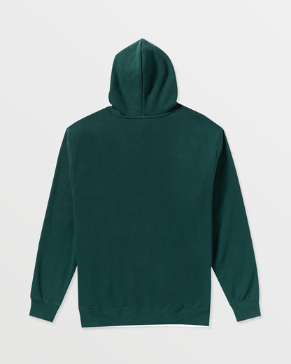 Men's Essential Hoodie Black Green - Volcom