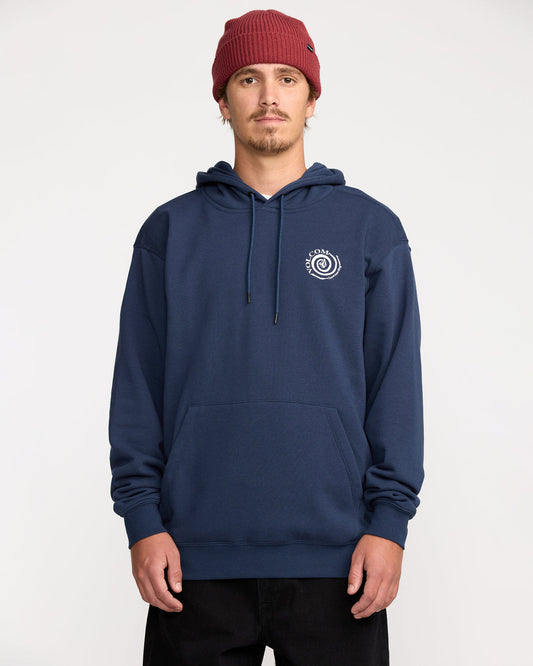 Men's Essential Hoodie Deep Blue - Volcom