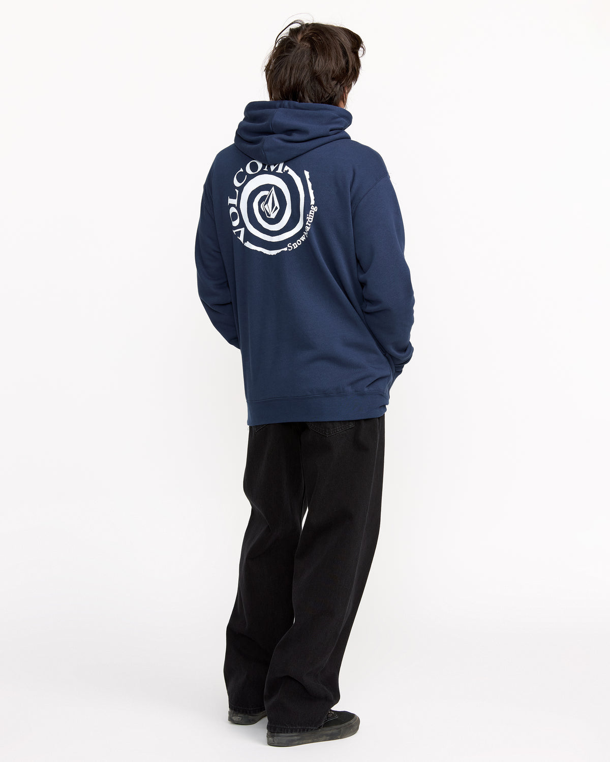 Men's Essential Hoodie Deep Blue - Volcom