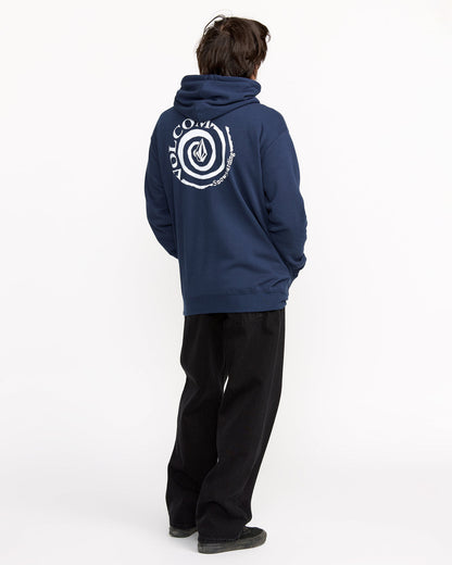 Men's Essential Hoodie Deep Blue - Volcom