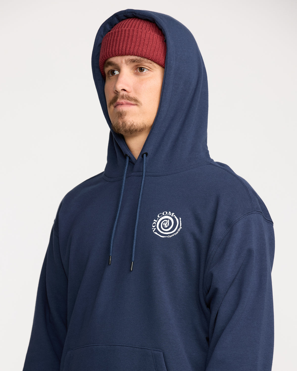 Men's Essential Hoodie Deep Blue - Volcom