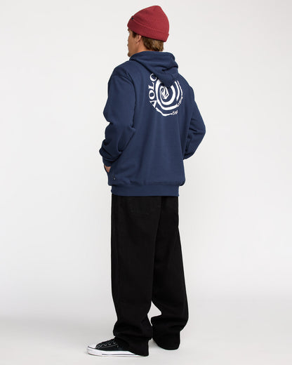 Men's Essential Hoodie Deep Blue - Volcom