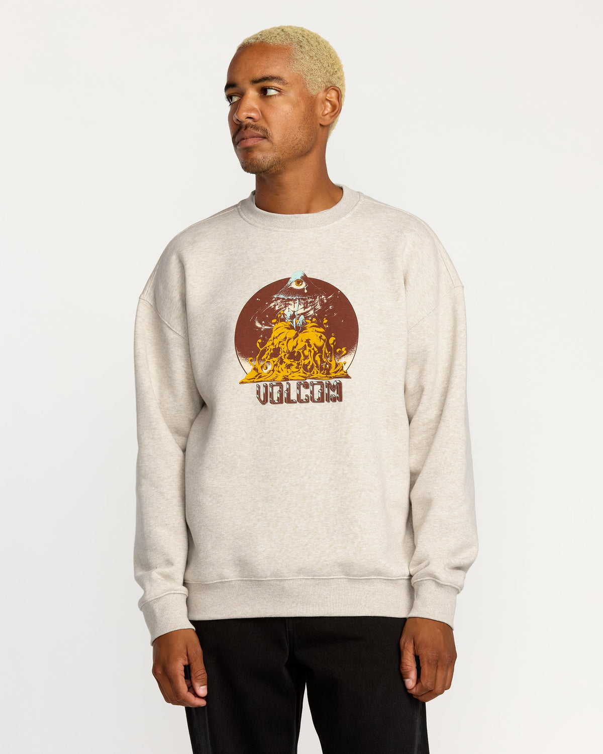 Men's Featured Artist Callum Rooney Crew Dust Heather - Volcom