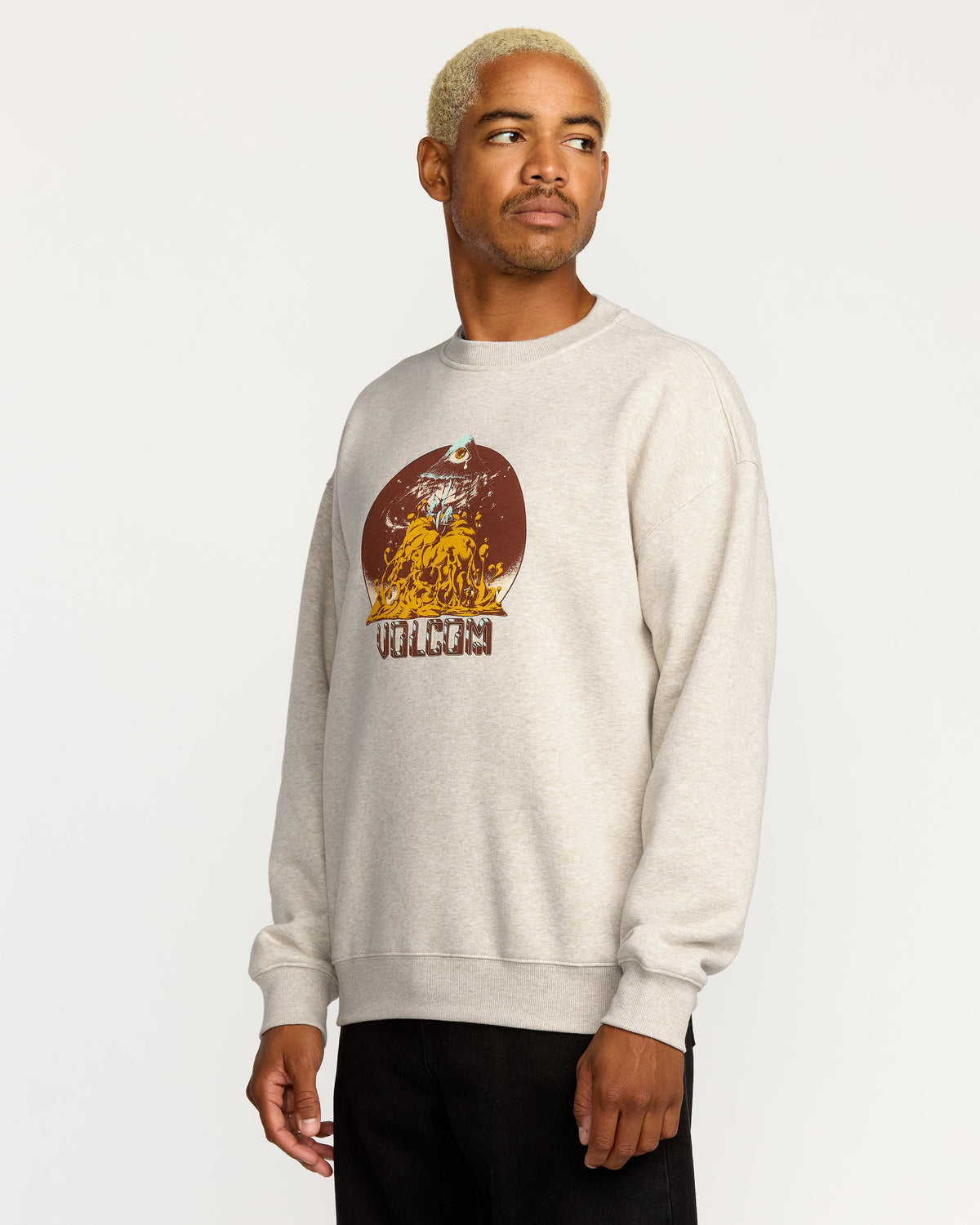 Men's Featured Artist Callum Rooney Crew Dust Heather - Volcom