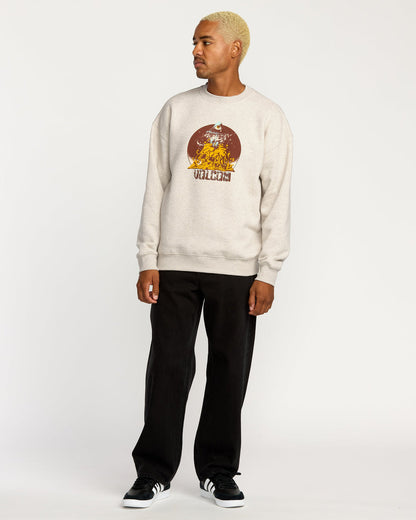 Men's Featured Artist Callum Rooney Crew Dust Heather - Volcom