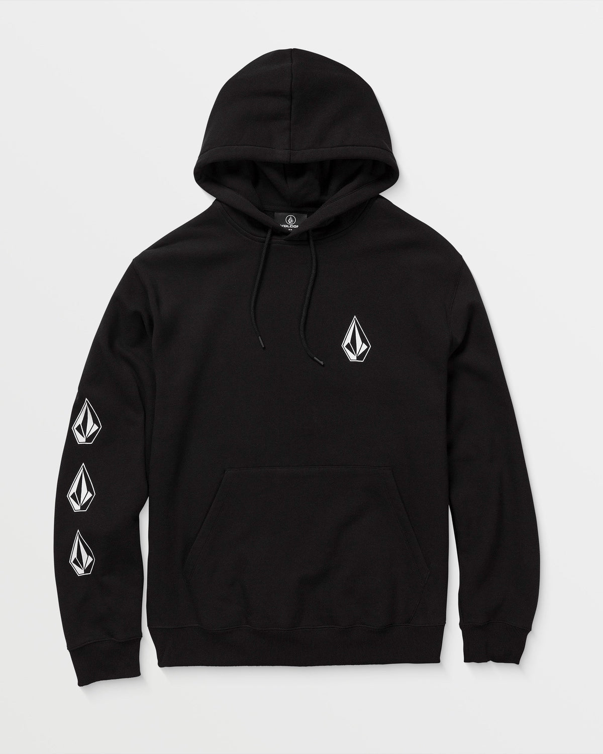 Men's Iconic Stone Hoodie Black - Volcom