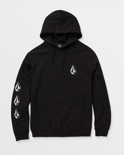 Men's Iconic Stone Hoodie Black - Volcom