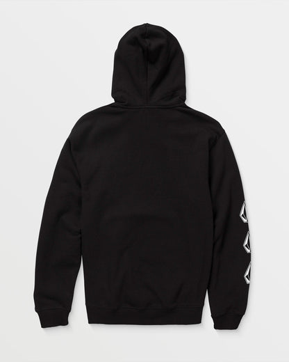 Men's Iconic Stone Hoodie Black - Volcom